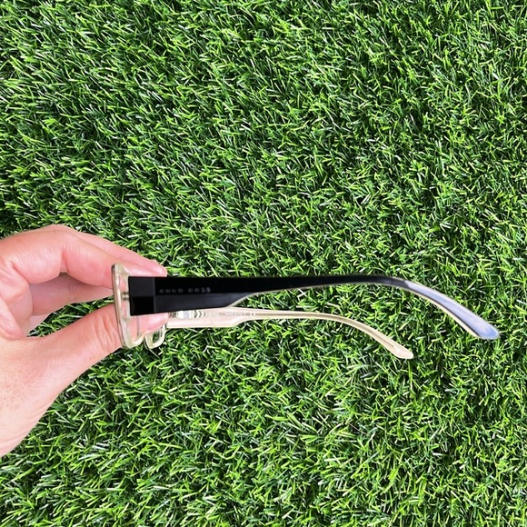 HUGO BOSS Designer Luxury Black & White Women’s Full Rim Eyeglasses - Picture 2 of 11